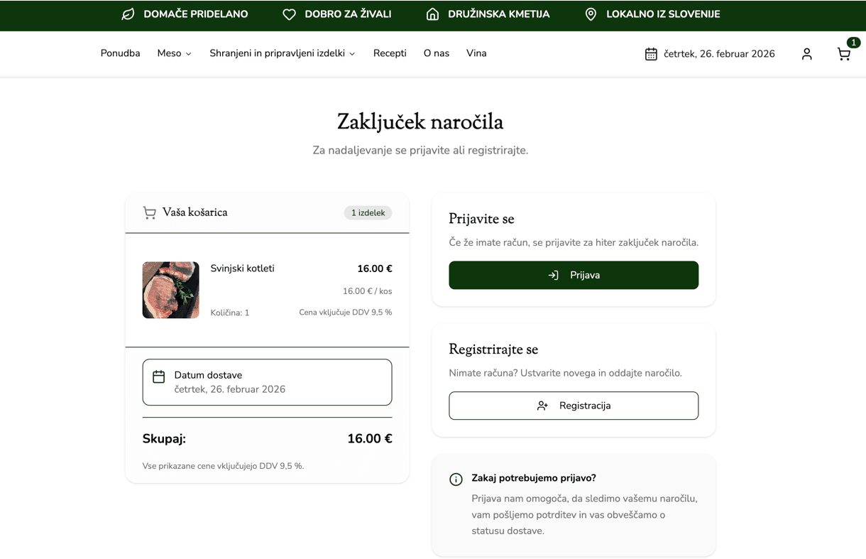 Naročanje