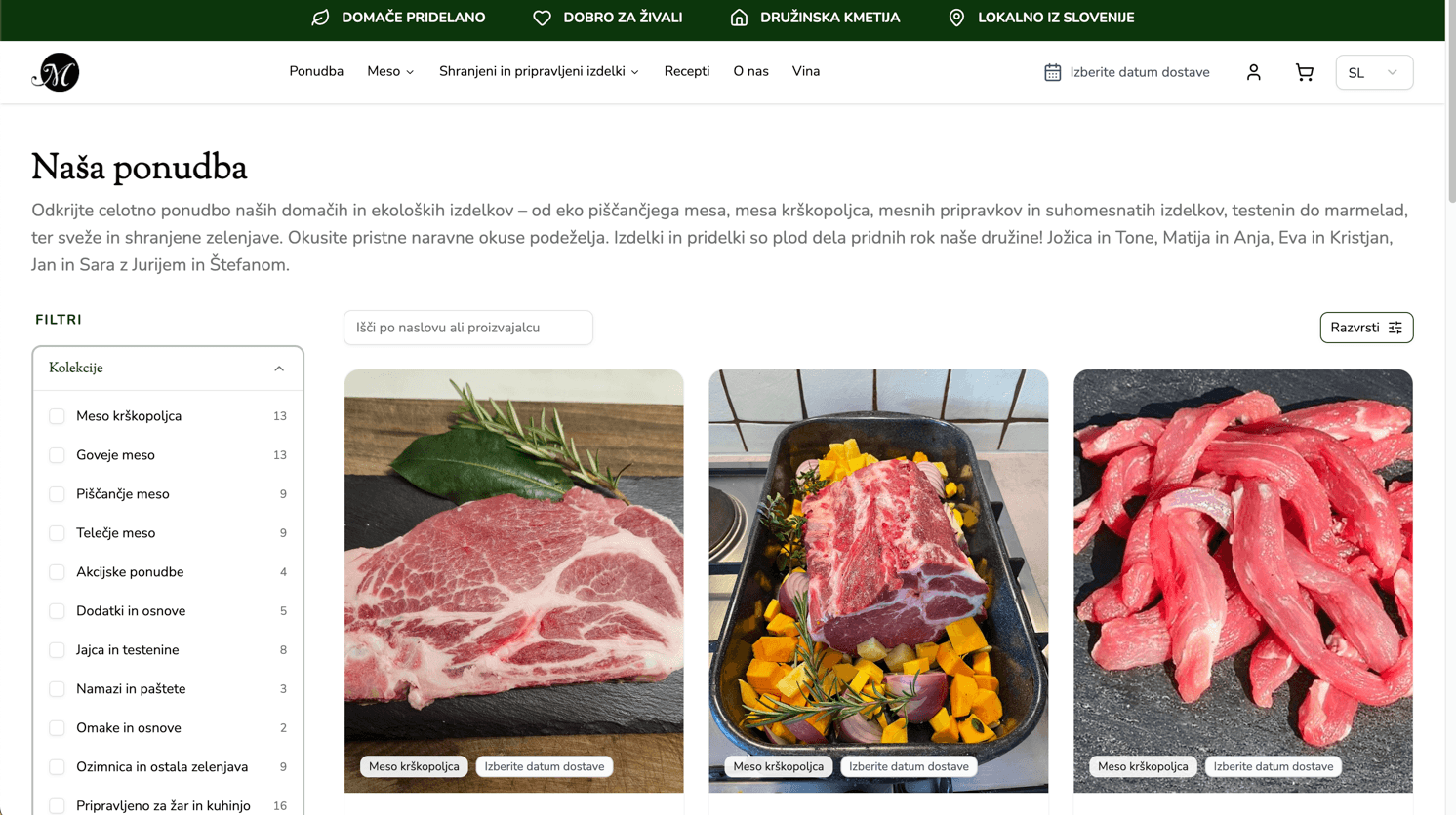 Primer Farmica spletne naročilnice